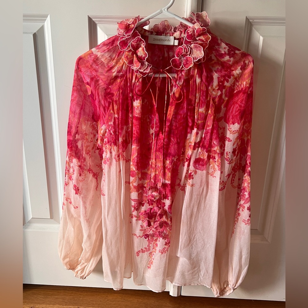 Zimmermann High Tide Billow Blouse